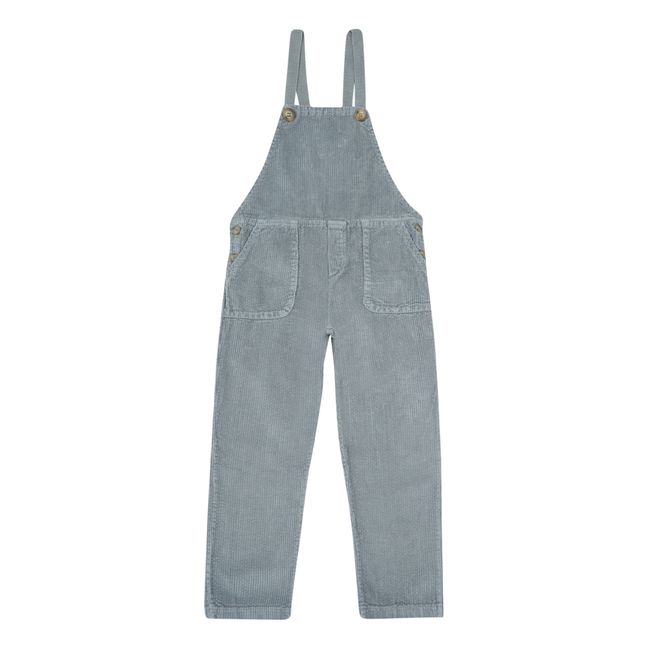 Corduroy Overalls with Pockets | Charcoal grey