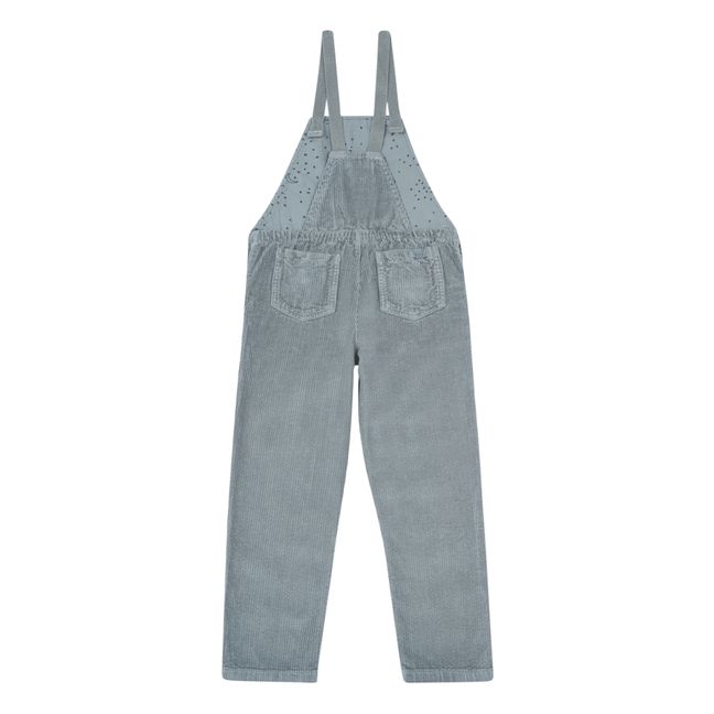 Corduroy Overalls with Pockets | Charcoal grey