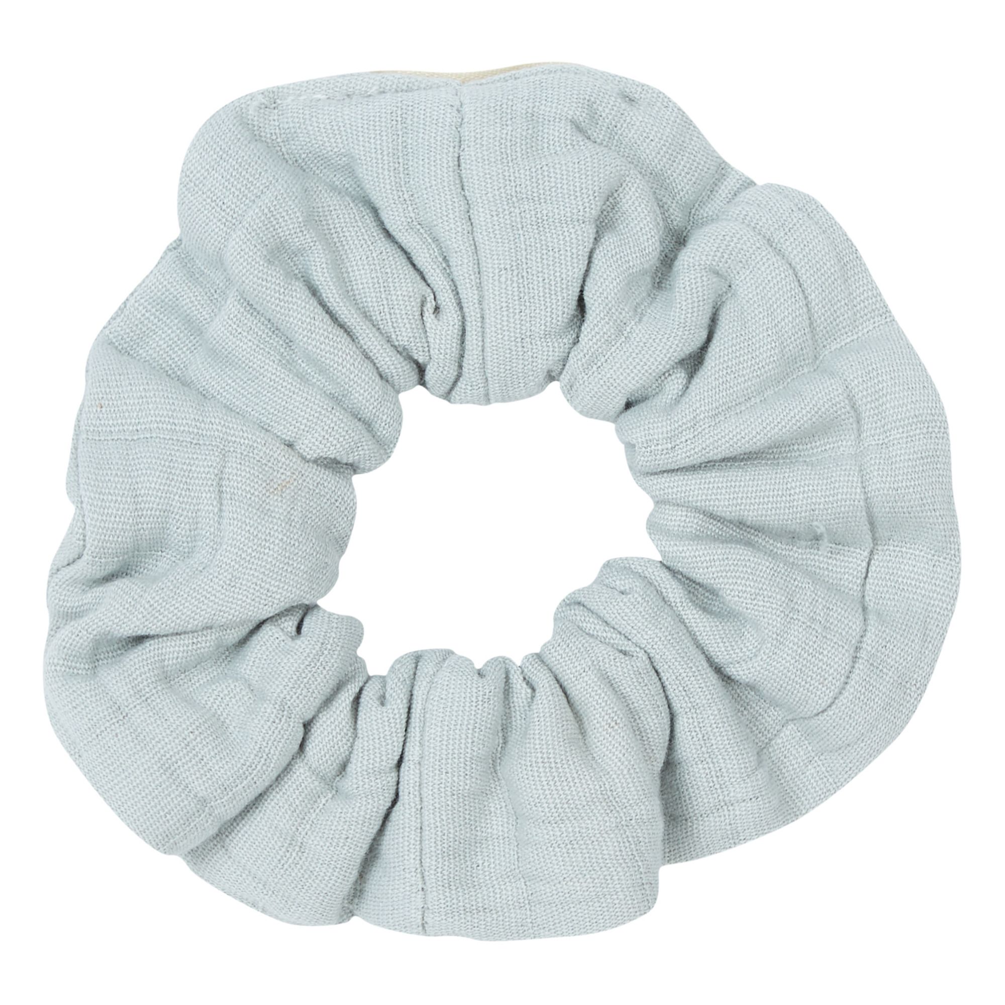 Organic Cotton Muslin Scrunchie | Azul Cielo- Imagen del producto n°0