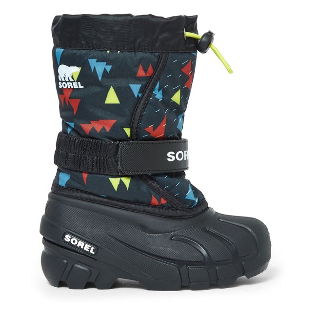 Bottes Fourrées Flurry Print | Bleu