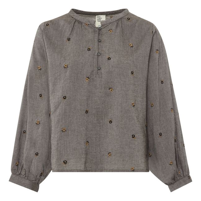 Claudia Lodge Embroidered Blouse | Gris