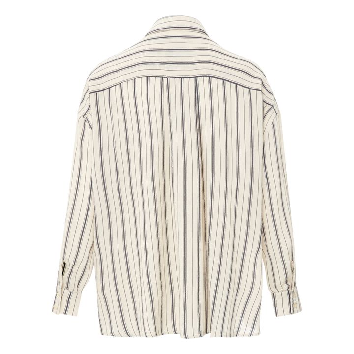 Macha Storm Striped Oversize Shirt  | Seidenfarben- Produktbild Nr. 1