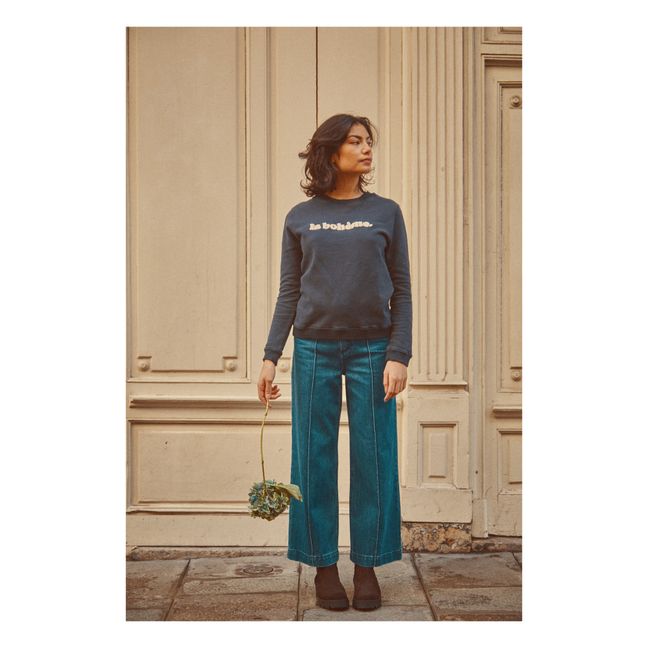 Bohème Organic Cotton Sweatshirt - Women’s Collection - Charcoal grey
