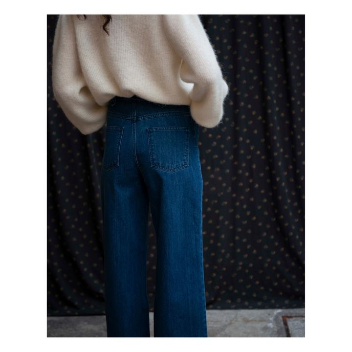 Jeans a vita alta, in cotone bio - Collezione donna  | Demin- Immagine del prodotto n°3