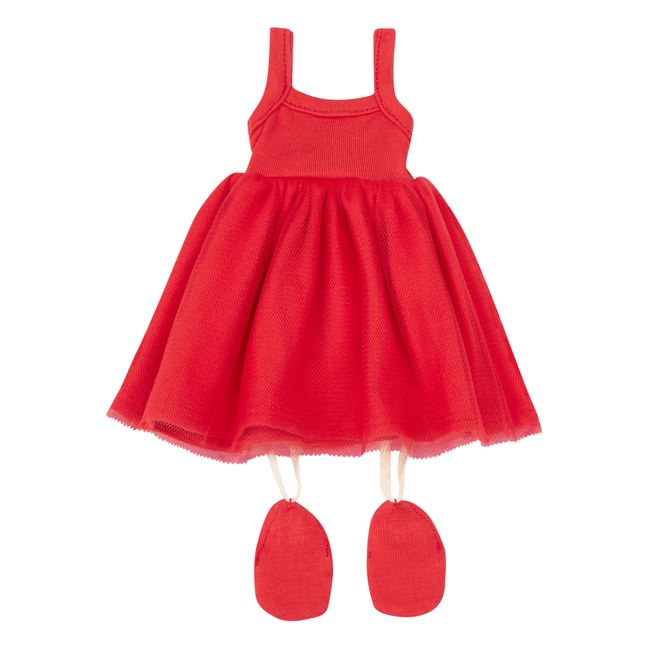 Rosella Tutu and Slippers for Amigas Dolls | Rot