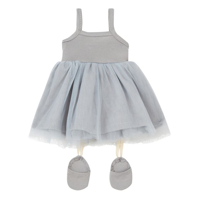 Rosella Tutu and Slippers for Gordis Dolls | Pearl grey