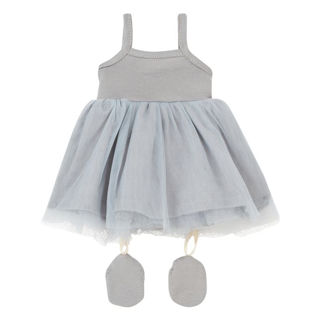 Rosella Tutu and Slippers for Gordis Dolls | Pearl grey