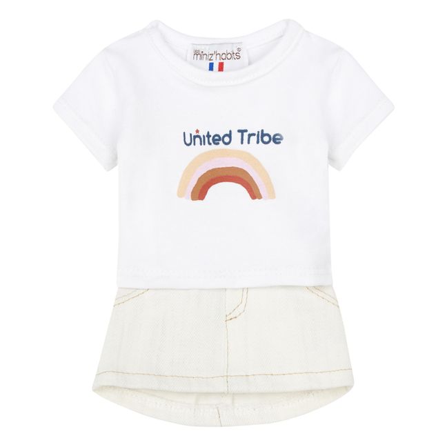 Rock und Jeans weiß und T-Shirt United Tribe für Gordis