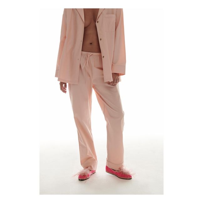 Pantalon de Pyjama Reese Coton Bio | Rose pâle