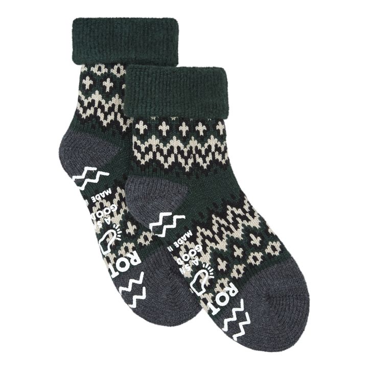 Nordic Comfy Room Wool Socks | Verde scuro- Immagine del prodotto n°0