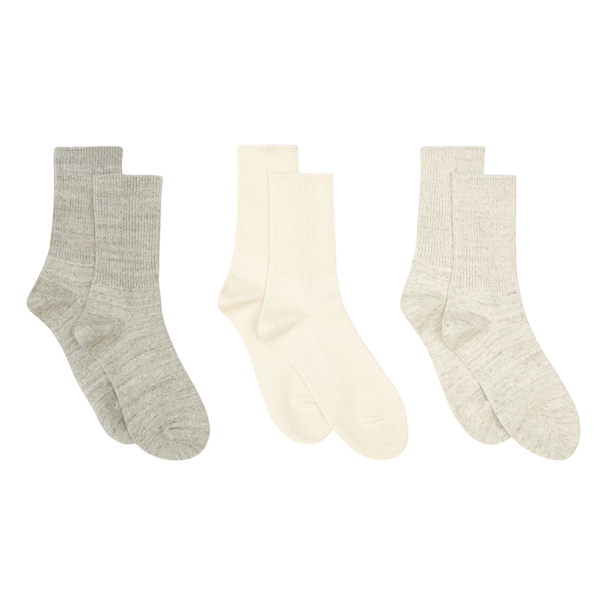 Socks - Set of 3 | Gris- Imagen del producto n°0