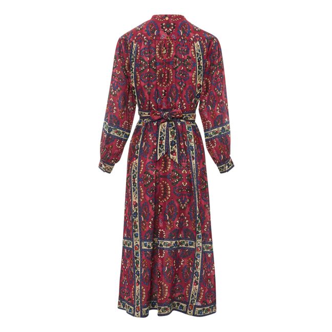 Tamir Embroidered Cotton Crepe Dress | Rosso