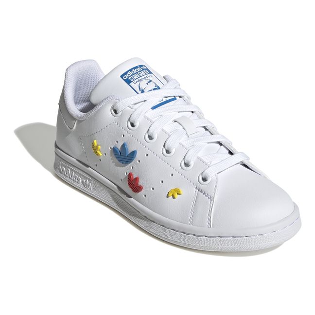 Stan Smith Lace-Up Logo Sneakers | Bianco