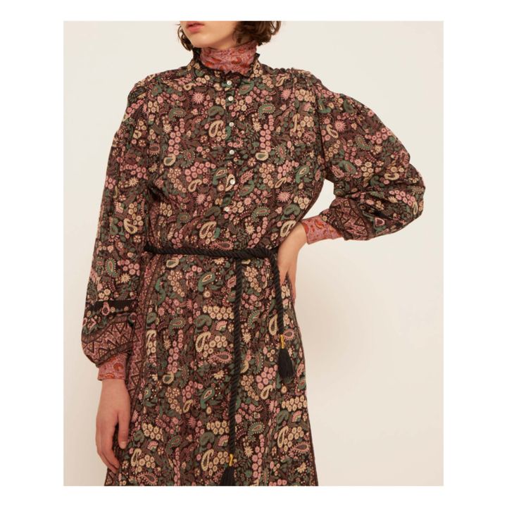 Helena Cotton Voile Dress | Schwarz- Produktbild Nr. 3