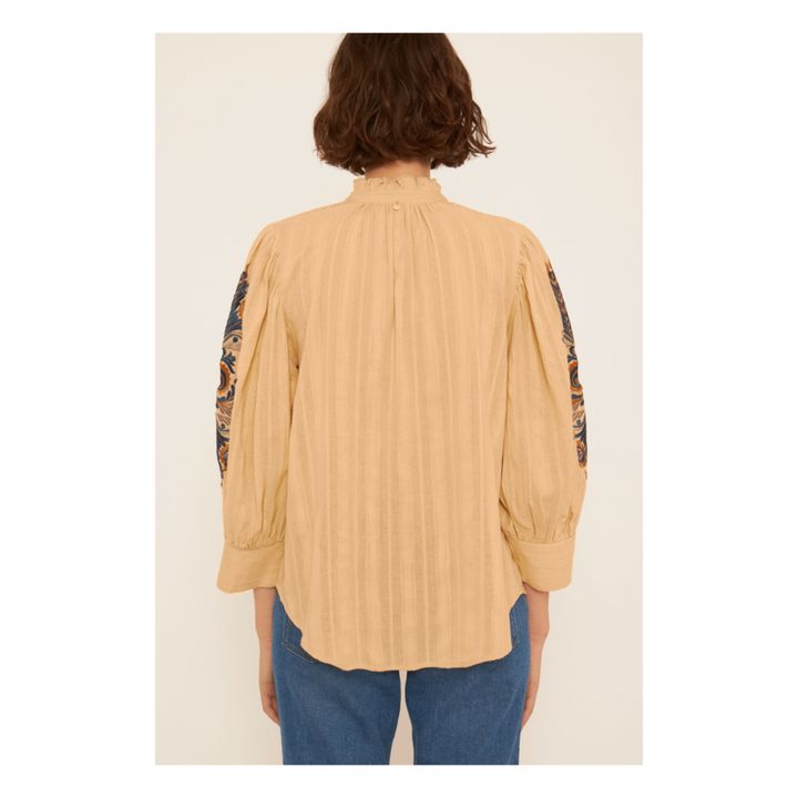Igor Embroidered Cotton Crepe Blouse | Cream- Product image n°4