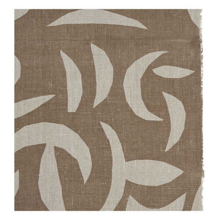 Carob Linen Wall Hanging | Chocolate- Imagen del producto n°7