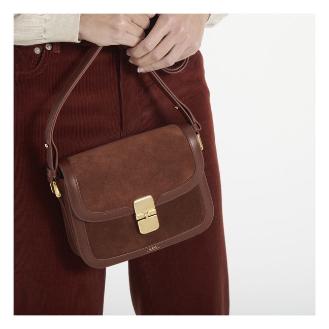 Grace Small Suede Bag | Brown