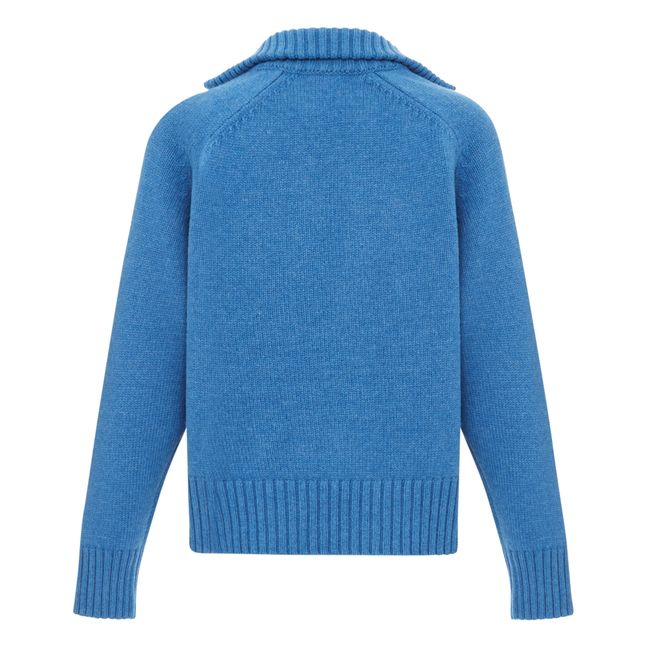 Glace Merino Wool Jumper | Blue