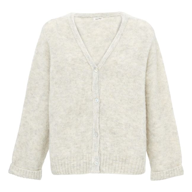 East Mid-Length Button-Up Alpaca Wool Cardigan | Polvere