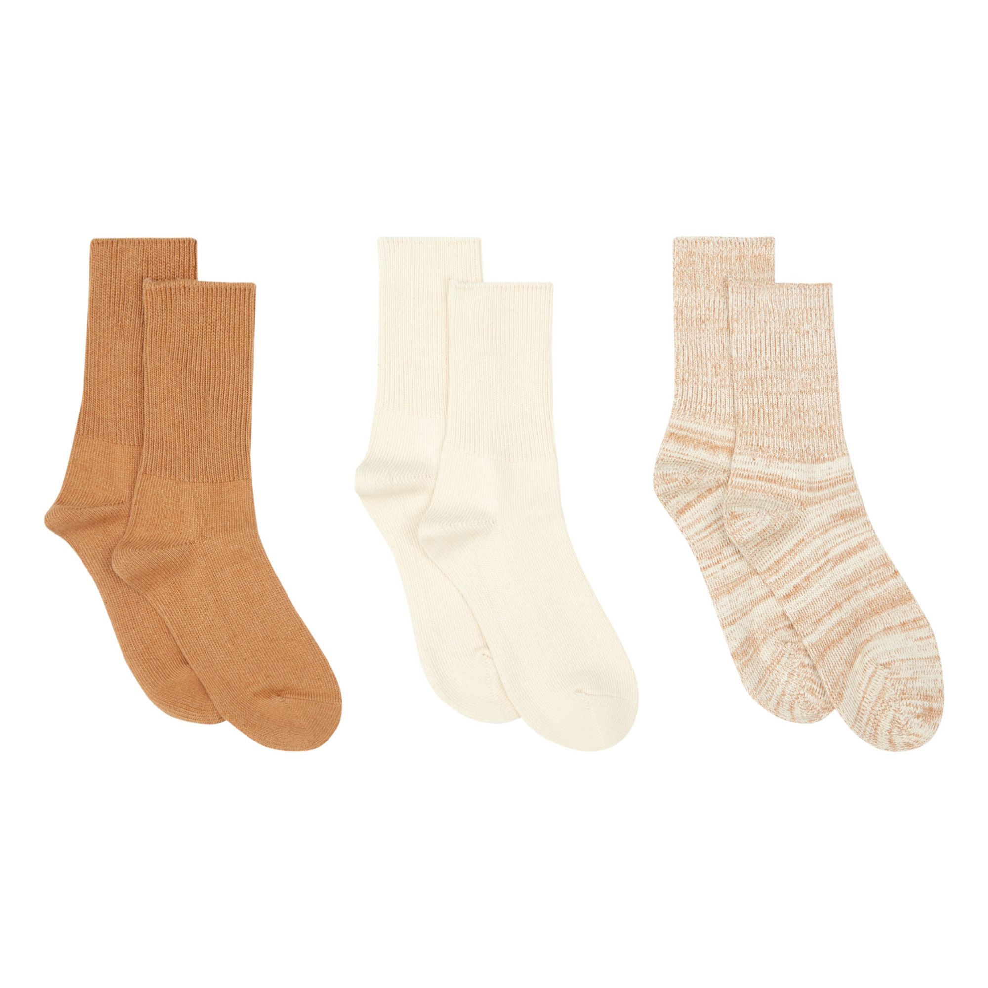 Socks - Set of 3 | Ecru- Product image n°0