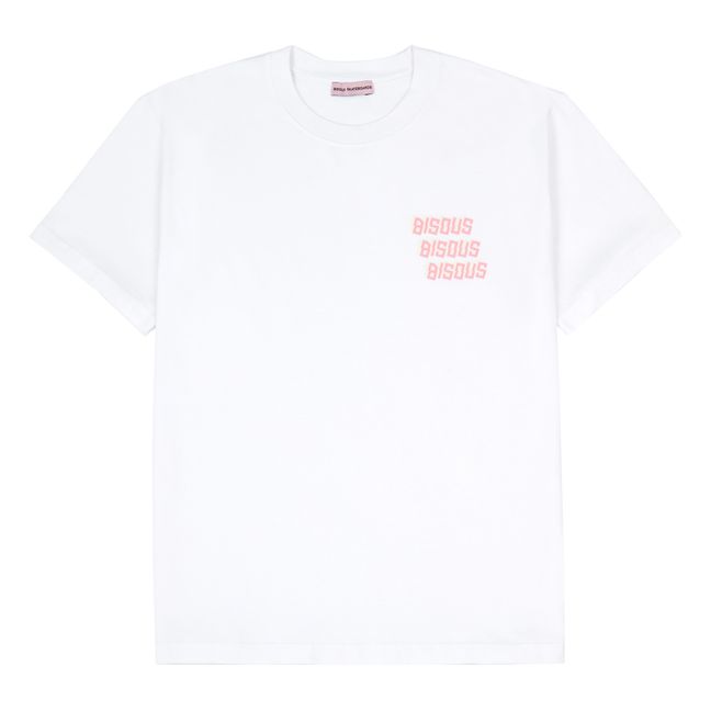 Bisous T-shirt | Weiß