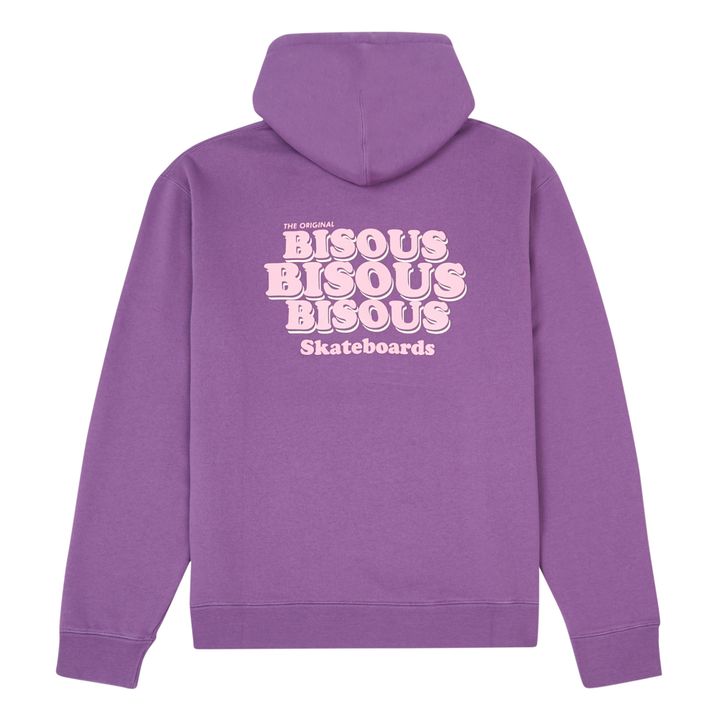 Grease Hoodie Purple Bisous Skateboards Fashion Adult