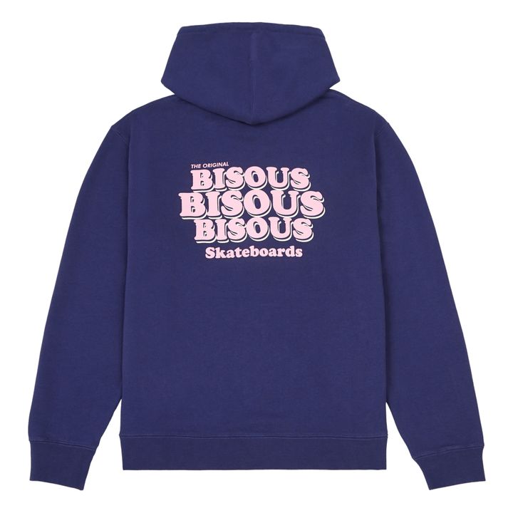 Grease Hoodie Navy blue Bisous Skateboards Fashion Adult