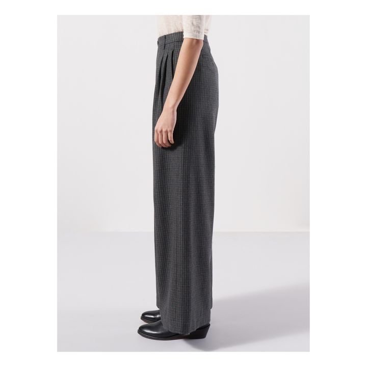 Pantaloni Volkert con pinces a quadri - Collezione Donna -  | Grigio- Immagine del prodotto n°4