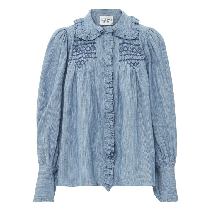 New Champa Chambray Blouse | Azul- Imagen del producto n°0