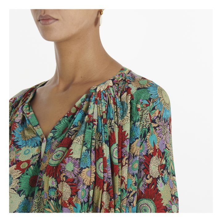 Palie Floral Print Dress | Blau- Produktbild Nr. 3