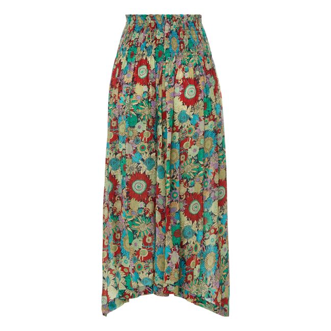 Dance Floral Print Skirt | Blu