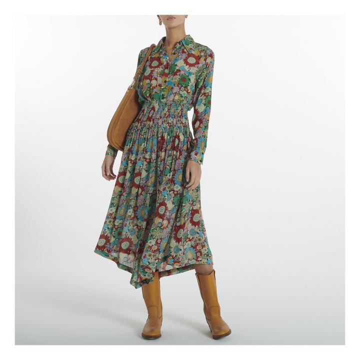 Dance Floral Print Skirt | Azul- Imagen del producto n°1