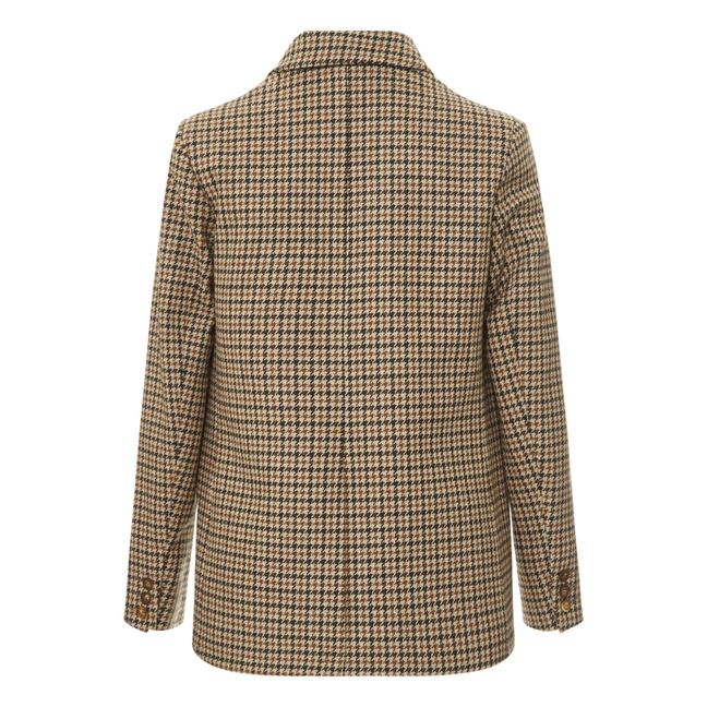 Mia Checked Jacket | Beige