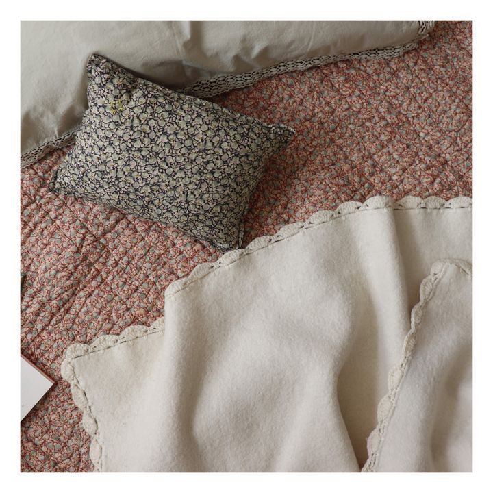 Decke aus Merinowolle | Elfenbeinfarben- Produktbild Nr. 2