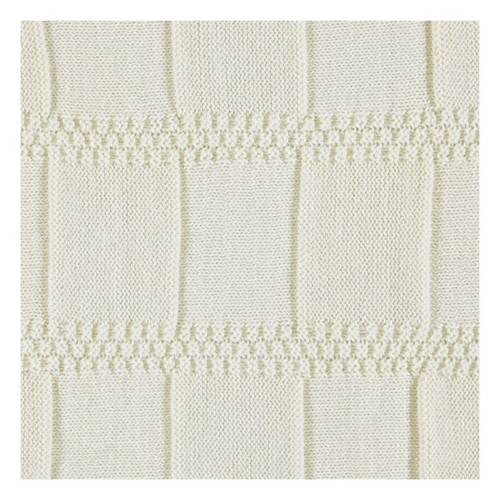 Manta de lana merina | Marfil- Imagen del producto n°3