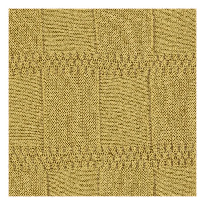 Manta de lana merina | Amarillo Mostaza- Imagen del producto n°3