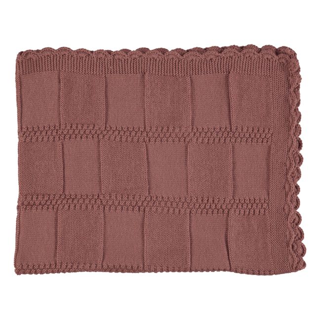 Couverture en laine mérinos | Terracotta
