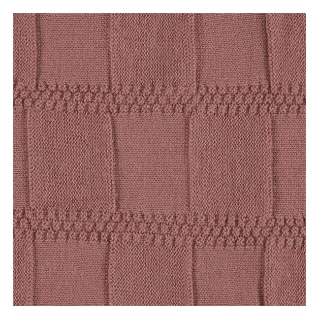 Decke aus Merinowolle | Terracotta