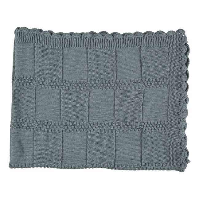 Merino Wool Blanket | Blue