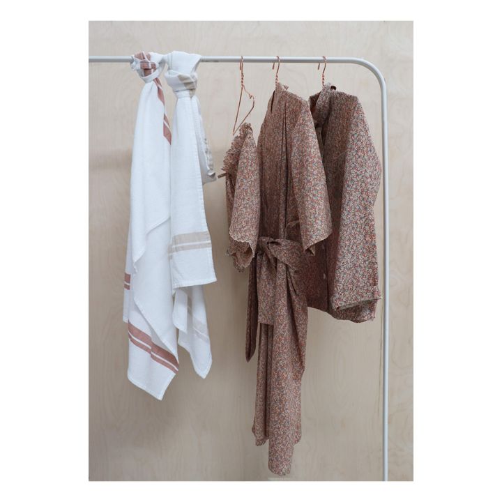 Toalla de algodón con tela gofre | Beige- Imagen del producto n°2