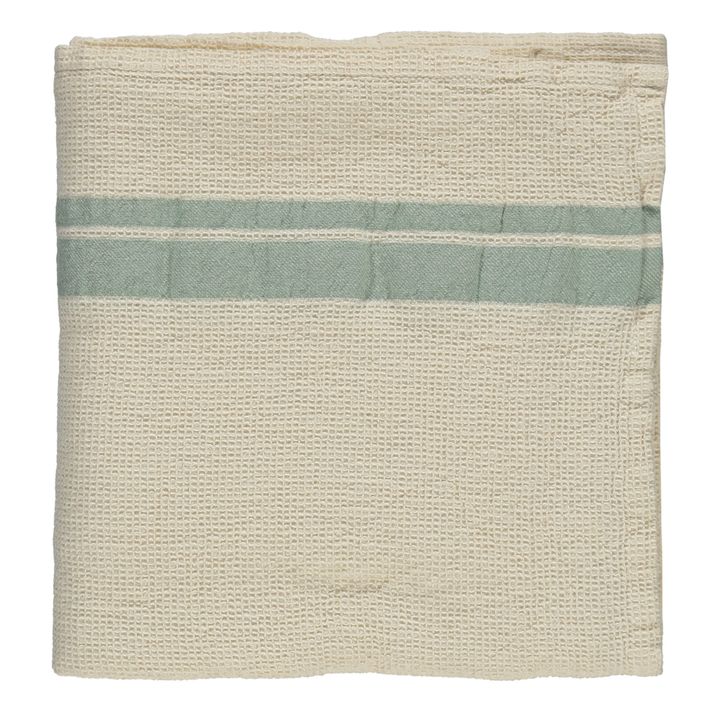 Toalla de algodón con tela gofre | Salvia- Imagen del producto n°4