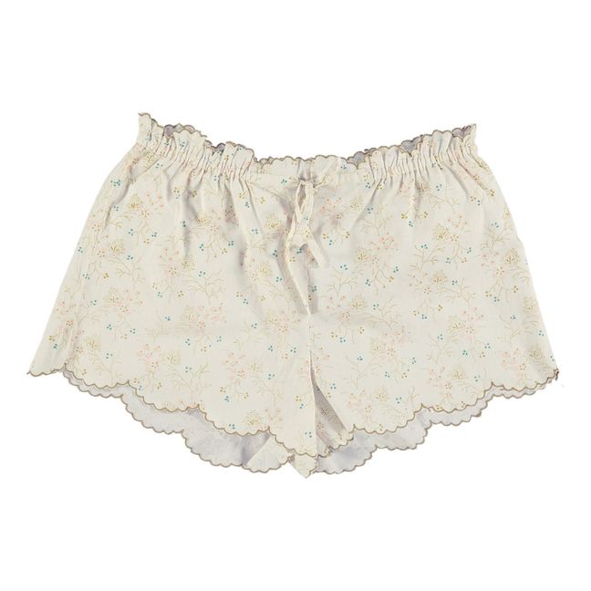 Bestickte Shorts aus Baumwolle Minako | Gold