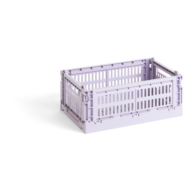 Faltbare Kiste aus 100% Recyclingmaterial | Lavendel