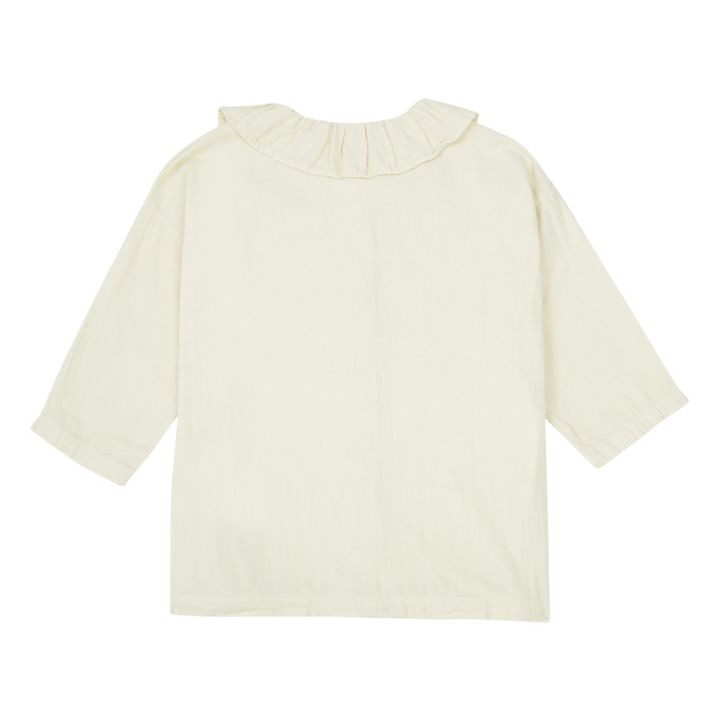 Blusa de gasa de algodón Aronie | Crema- Imagen del producto n°5
