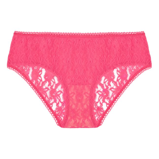 Amaca Lace Stretch Briefs | Pink
