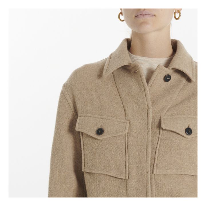 Woollen Jacket | Beige- Produktbild Nr. 4