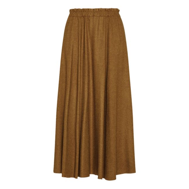 Etamine Woollen Skirt | Bronze