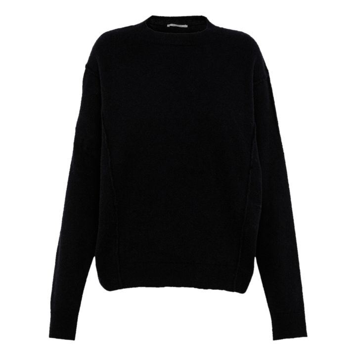 Woollen Stitch Jumper | Blu marino- Immagine del prodotto n°0