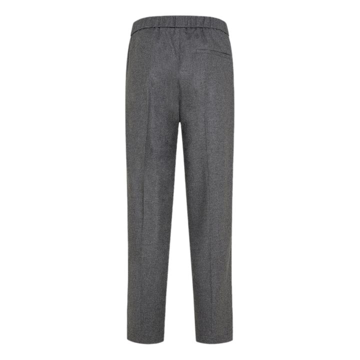 Wool Blend Elasticated Trousers | Gris- Imagen del producto n°5