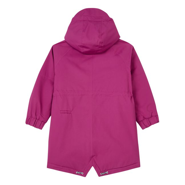Parka Black Camel | Rose fuschia